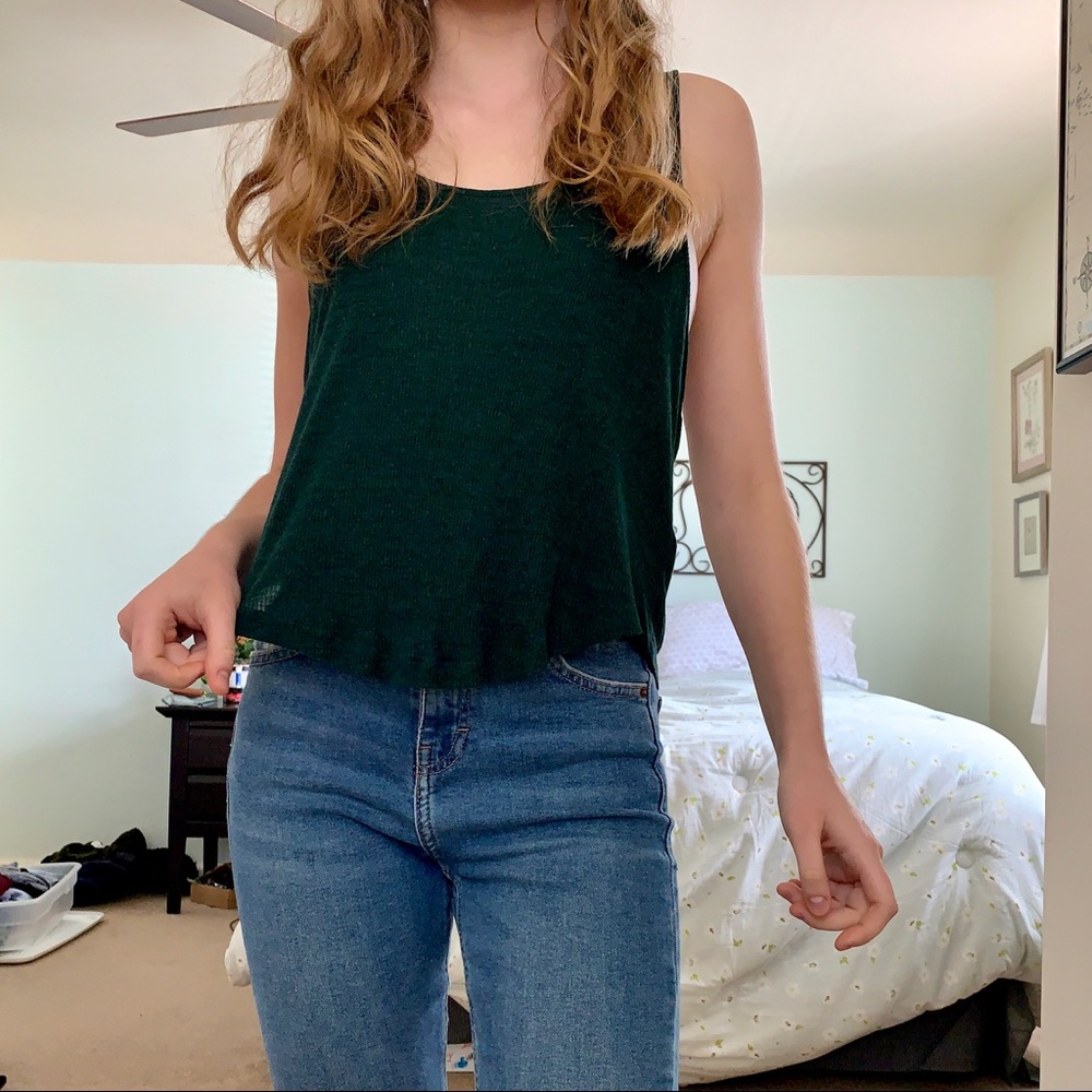 H&M Divided Ribbed Flowy Tank